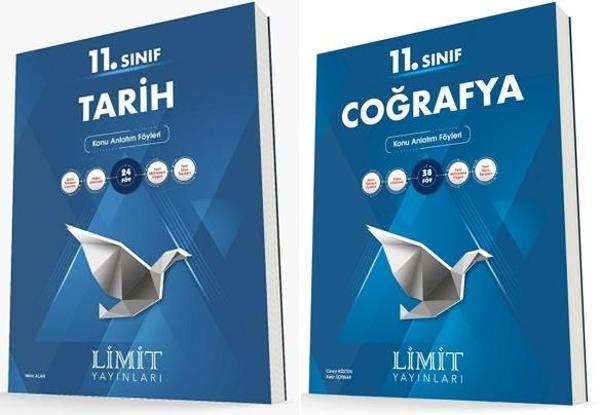 Limit 11. Sınıf Tarih + Coğrafya Konu Föyleri Seti 2 Kitap 2023 - Limit Yayınları - Image 1