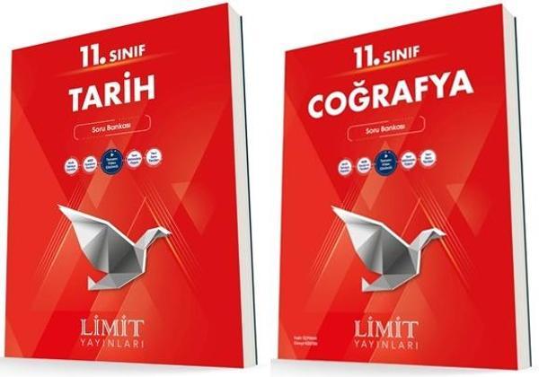 Limit 11. Sınıf Tarih + Coğrafya Soru Bankası Seti 2 Kitap 2023 - Limit Yayınları - Image 1