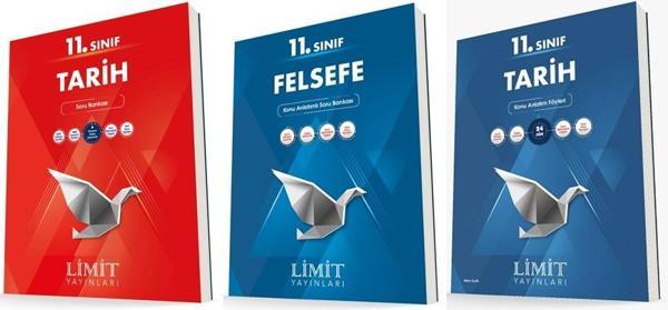 Limit 11. Sınıf Tarih + Felsefe Konu + Soru Seti 3 Kitap 2023 - Limit Yayınları - Image 1