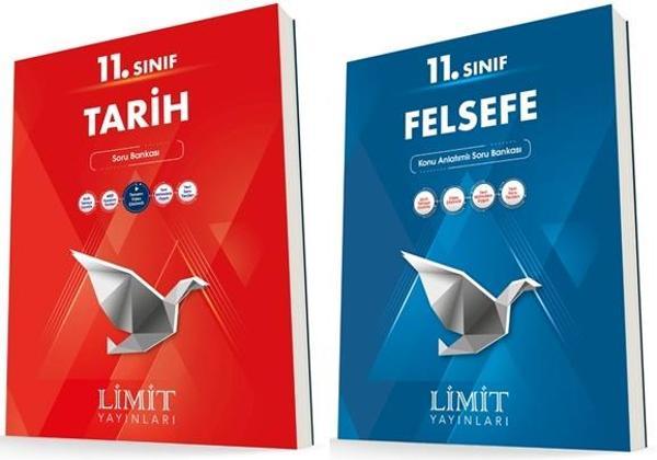 Limit 11. Sınıf Tarih + Felsefe Soru Bankası Seti 2 Kitap 2023 - Limit Yayınları - Image 1