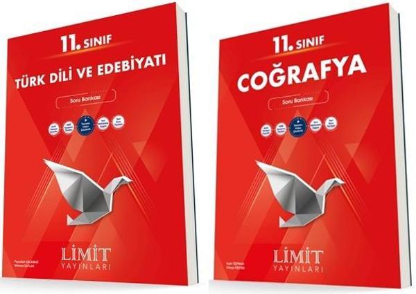 Limit 11. Sınıf Edebiyat + Coğrafya Soru Bankası Seti 2 Kitap 2023 - Limit Yayınları - Image 1