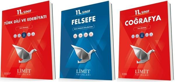 Limit 11. Sınıf Edebiyat + Felsefe + Coğrafya Soru Seti 3 Kitap 2023 - Limit Yayınları - Image 1