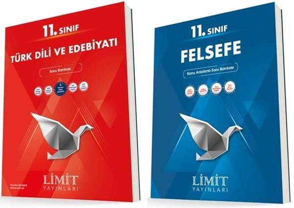 Limit 11. Sınıf Edebiyat + Felsefe Soru Bankası Seti 2 Kitap 2023 - Limit Yayınları - Image 1