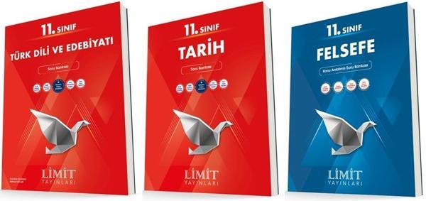 Limit 11. Sınıf Edebiyat + Tarih + Felsefe Soru Seti 3 Kitap 2023 - Limit Yayınları - Image 1