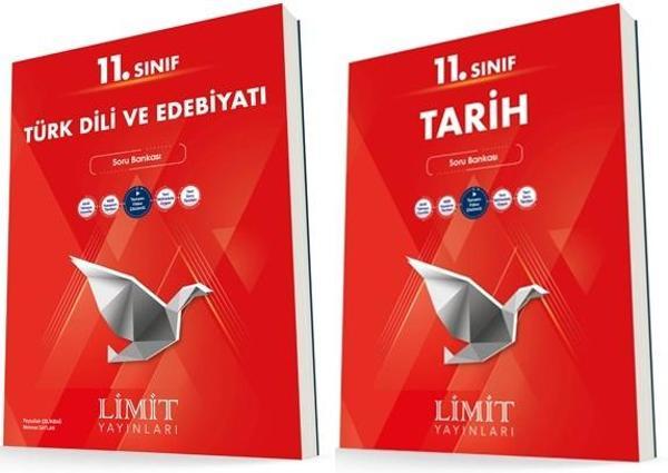 Limit 11. Sınıf Edebiyat + Tarih Soru Bankası Seti 2 Kitap 2023 - Limit Yayınları - Image 1