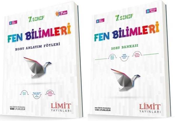 Limit 7. Sınıf Fen Bilimleri Konu Föyleri + Soru Seti 2 Kitap 2023 - Limit Yayınları - Image 1