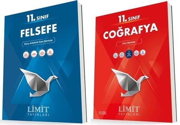 Limit 11. Sınıf Felsefe + Coğrafya Soru Bankası Seti 2 Kitap 2023 - Limit Yayınları - Image 1