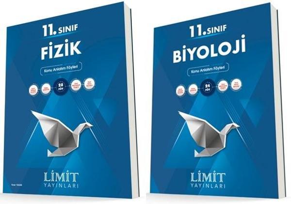 Limit 11. Sınıf Fizik + Biyoloji Konu Föyleri Seti 2 Kitap 2023 - Limit Yayınları - Image 1