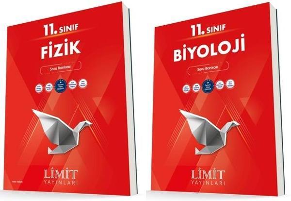 Limit 11. Sınıf Fizik + Biyoloji Soru Bankası Seti 2 Kitap 2023 - Limit Yayınları - Image 1
