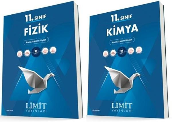 Limit 11. Sınıf Fizik + Kimya Konu Föyleri Seti 2 Kitap 2023 - Limit Yayınları - Image 1