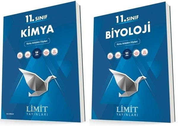 Limit 11. Sınıf Kimya + Biyoloji Konu Föyleri Seti 2 Kitap 2023 - Limit Yayınları - Image 1