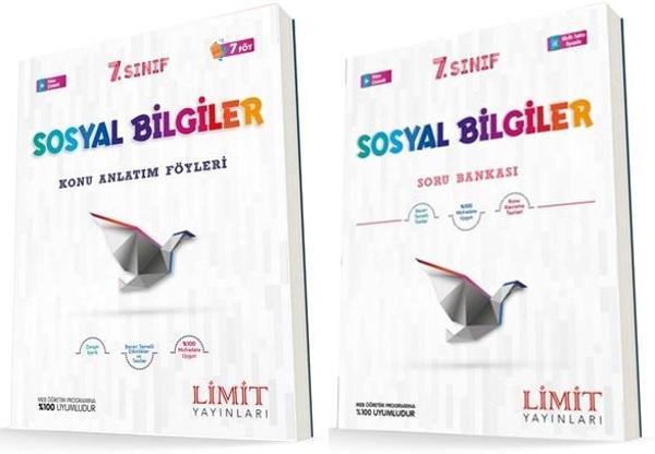 Limit 7. Sınıf Sosyal Bilgiler Konu Föyleri + Soru Seti 2 Kitap 2023 - Limit Yayınları - Image 1