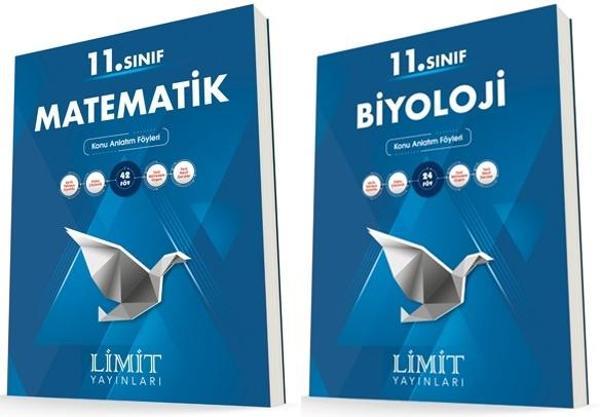 Limit 11. Sınıf Matematik + Biyoloji Konu Föyleri Seti 2 Kitap 2023 - Limit Yayınları - Image 1