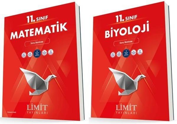 Limit 11. Sınıf Matematik + Biyoloji Soru Bankası Seti 2 Kitap 2023 - Limit Yayınları - Image 1
