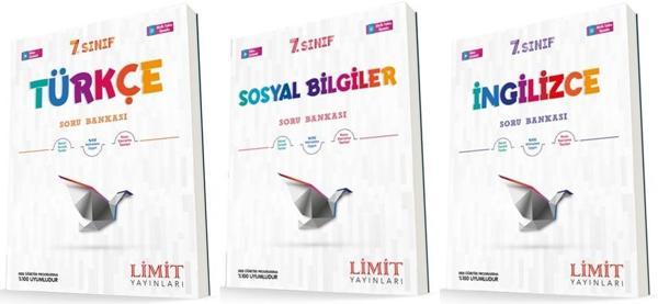 Limit 7. Sınıf Türkçe + Sosyal +İngilizce Soru Seti 3 Kitap 2023 - Limit Yayınları - Image 1