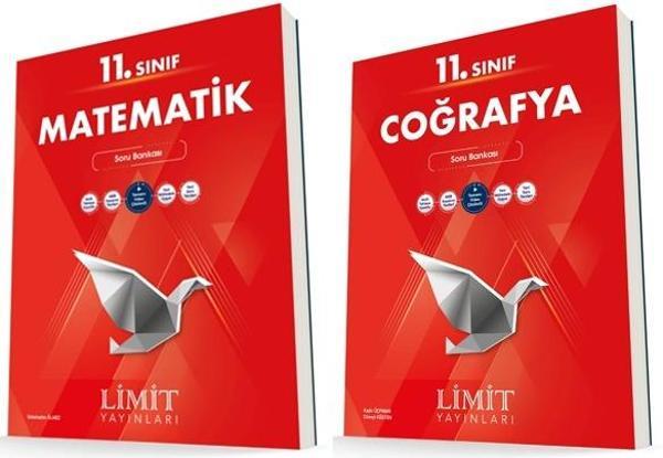 Limit 11. Sınıf Matematik + Coğrafya Soru Bankası Seti 2 Kitap 2023 - Limit Yayınları - Image 1