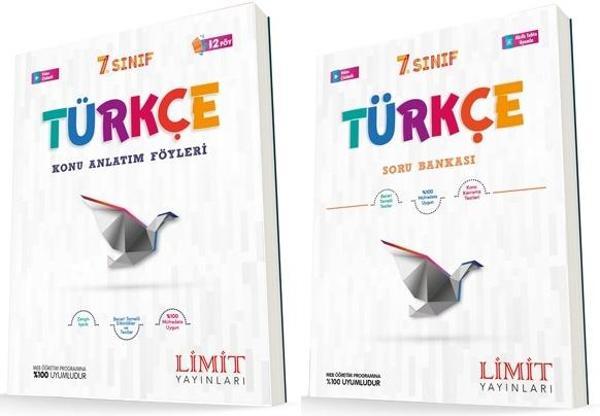 Limit 7. Sınıf Türkçe Konu Föyleri + Soru Seti 2 Kitap 2023 - Limit Yayınları - Image 1