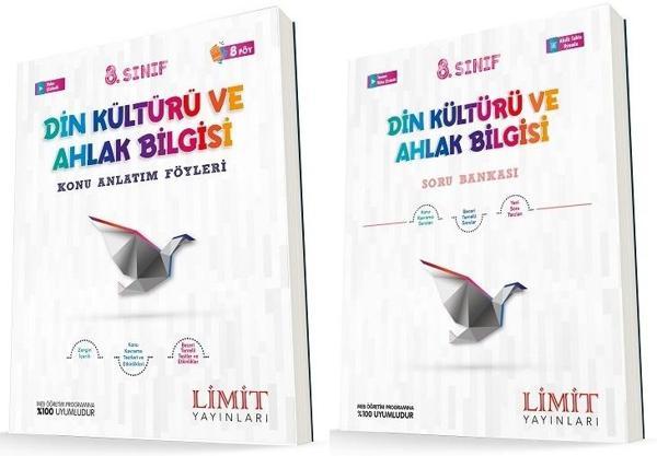 Limit 8. Sınıf Din Kültürü Konu Föyleri + Soru Seti 2 Kitap 2023 - Limit Yayınları - Image 1