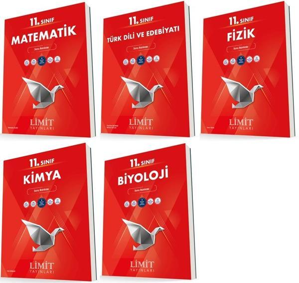 Limit 11. Sınıf Matematik + Edebiyat + Fizik + Kimya + Biyoloji Soru Seti 5 Kitap 2023 - Limit Yayınları - Image 1