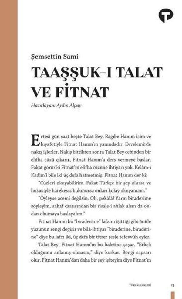 Taaşşuk-ı Talat ve Fitnat - Turkuvaz Kitap - Image 1
