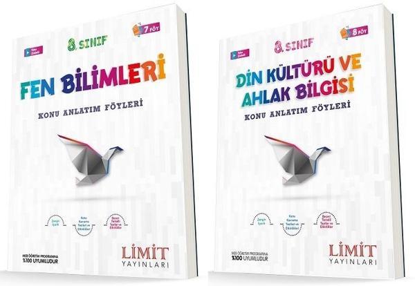 Limit 8. Sınıf Fen Bilimleri + Din Konu Föyleri Seti 2 Kitap 2023 - Limit Yayınları - Image 1