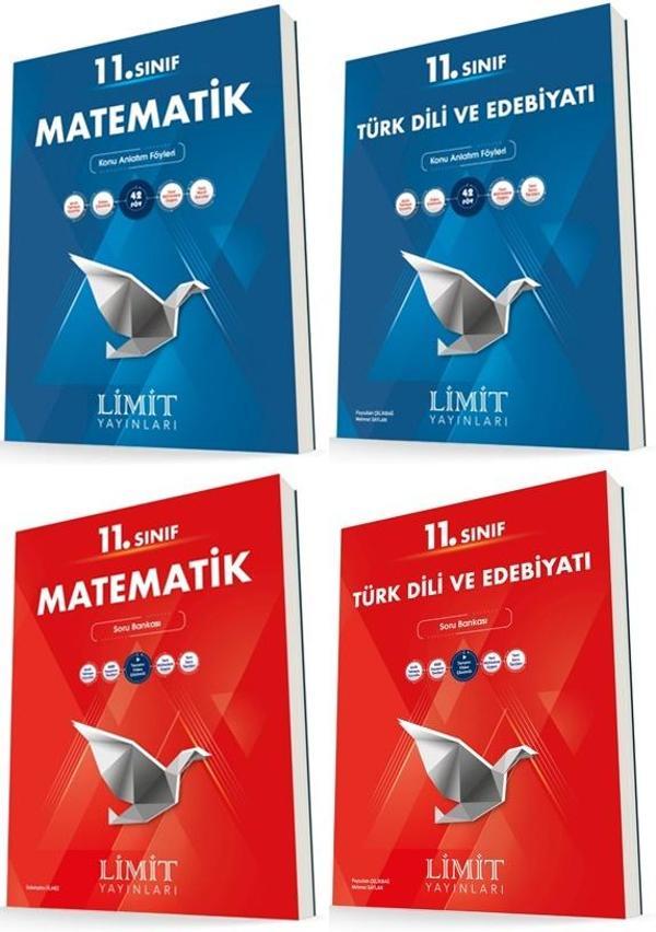 Limit 11. Sınıf Matematik + Edebiyat Konu + Soru Seti 4 Kitap 2023 - Limit Yayınları - Image 1