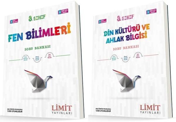Limit 8. Sınıf Fen Bilimleri + Din Soru Seti 2 Kitap 2023 - Limit Yayınları - Image 1