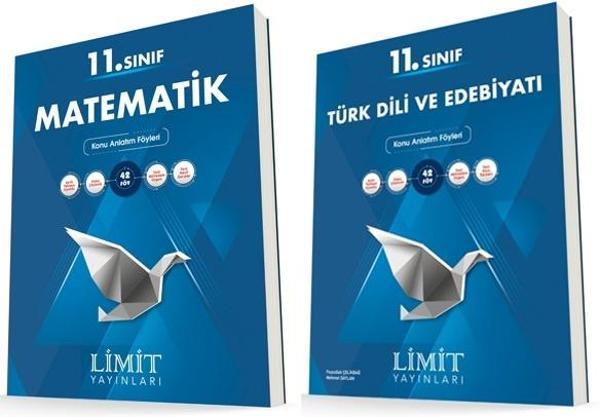 Limit 11. Sınıf Matematik + Edebiyat Konu Föyleri Seti 2 Kitap 2023 - Limit Yayınları - Image 1