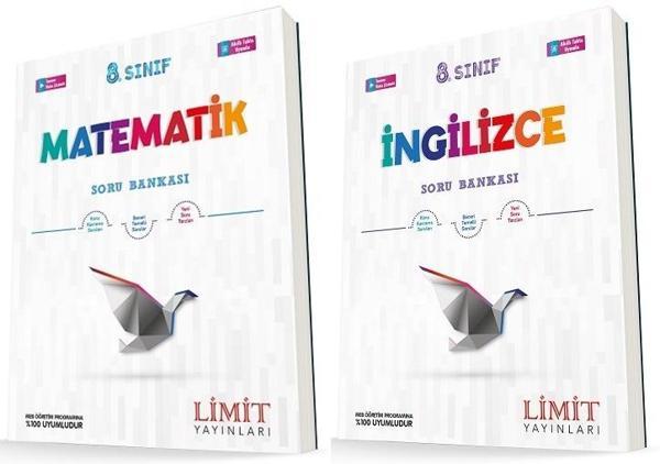 Limit 8. Sınıf Matematik + İngilizce Soru Seti 2 Kitap 2023 - Limit Yayınları - Image 1