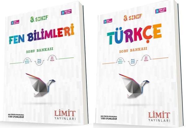 Limit 8. Sınıf Fen Bilimleri + Türkçe Soru Seti 2 Kitap 2023 - Limit Yayınları - Image 1