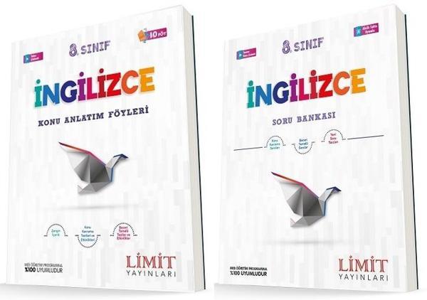 Limit 8. Sınıf İngilizce Konu Föyleri + Soru Seti 2 Kitap 2023 - Limit Yayınları - Image 1