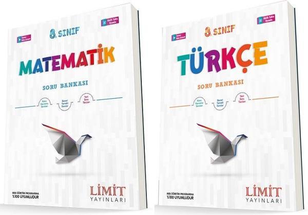 Limit 8. Sınıf Matematik + Türkçe Soru Seti 2 Kitap 2023 - Limit Yayınları - Image 1