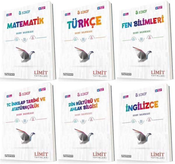 Limit 8. Sınıf Soru Bankası Seti Tam Set 6 Kitap 2023 - Limit Yayınları - Image 1