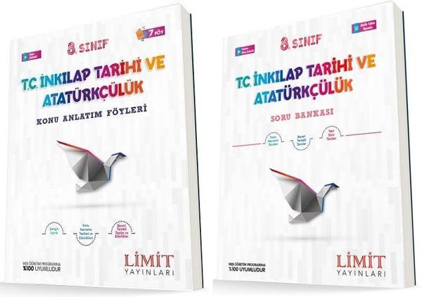 Limit 8. Sınıf İnkılap Konu Föyleri + Soru Seti 2 Kitap 2023 - Limit Yayınları - Image 1