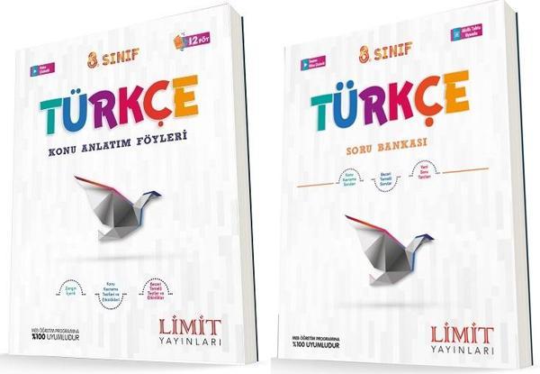 Limit 8. Sınıf Türkçe Konu Föyleri + Soru Seti 2 Kitap 2023 - Limit Yayınları - Image 1