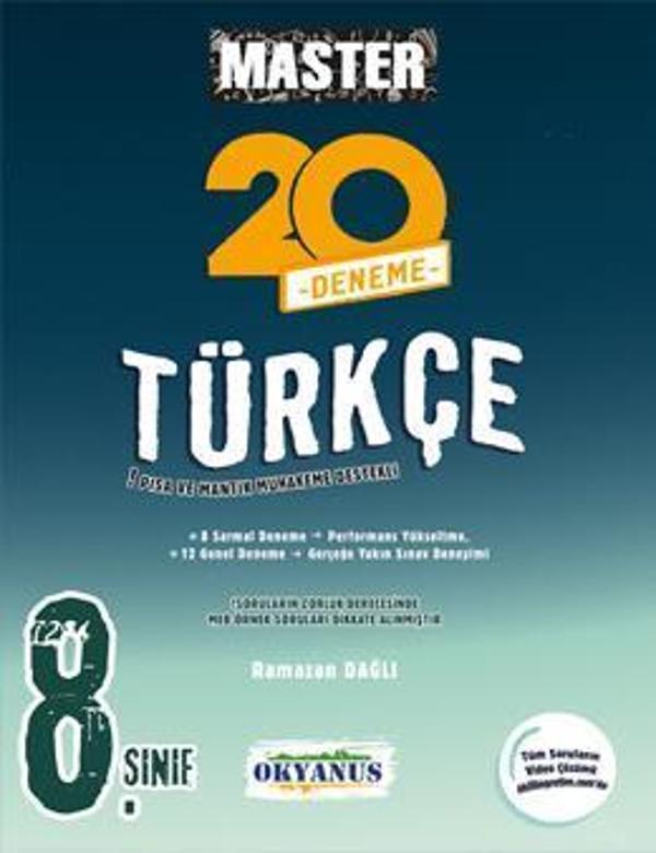 Okyanus Yayınları 8. Sınıf Türkçe Master 20 Li Deneme 2023 - Okyanus Eğitim - Image 1