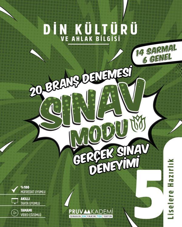 Pruva Akademi 5. Sınıf Din Kültürü Sınav Modu Deneme Sınavı 2023 - Pruva Akademi - Image 1
