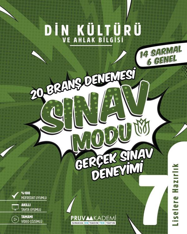 Pruva Akademi 7. Sınıf Din Kültürü Sınav Modu Deneme Sınavı 2023 - Pruva Akademi - Image 1