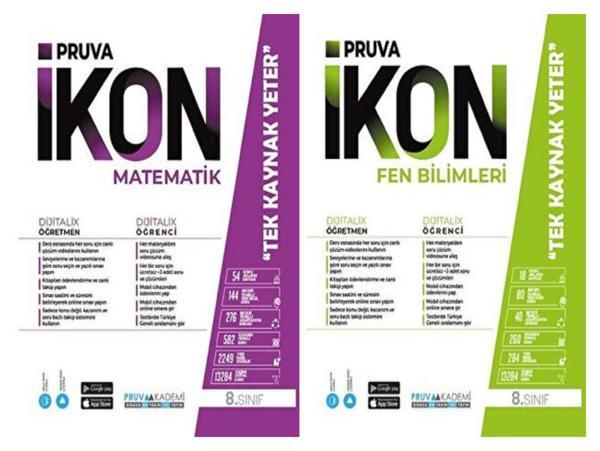 Pruva Akademi 8. Sınıf Matematik + Fen Bilimleri Defter Seti 2 Kitap 2023 - Pruva Akademi - Image 1