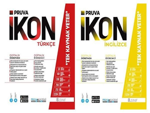 Pruva Akademi 8. Sınıf Türkçe + İngilizce Defter Seti 2 Kitap 2023 - Pruva Akademi - Image 1