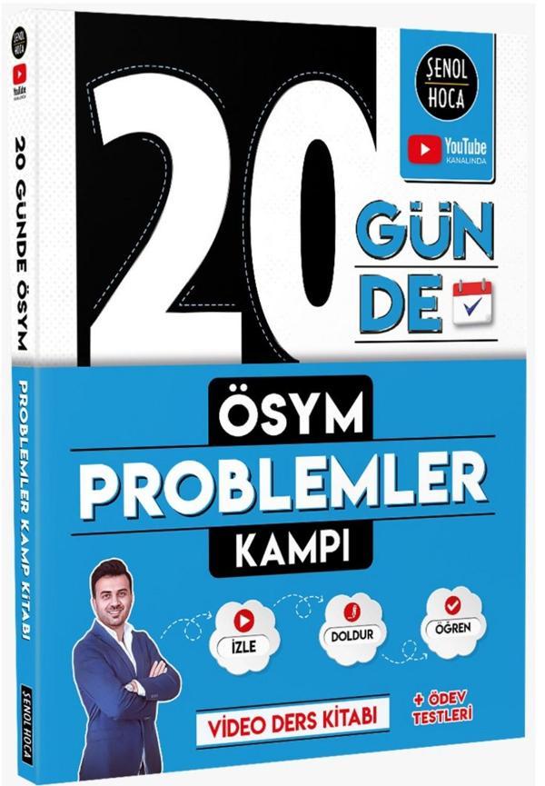 Şenol Hoca 2024 Tyt Ayt 20 Günde Ösym Problemler Kampı - Şenol Hoca Yayınları - Image 1