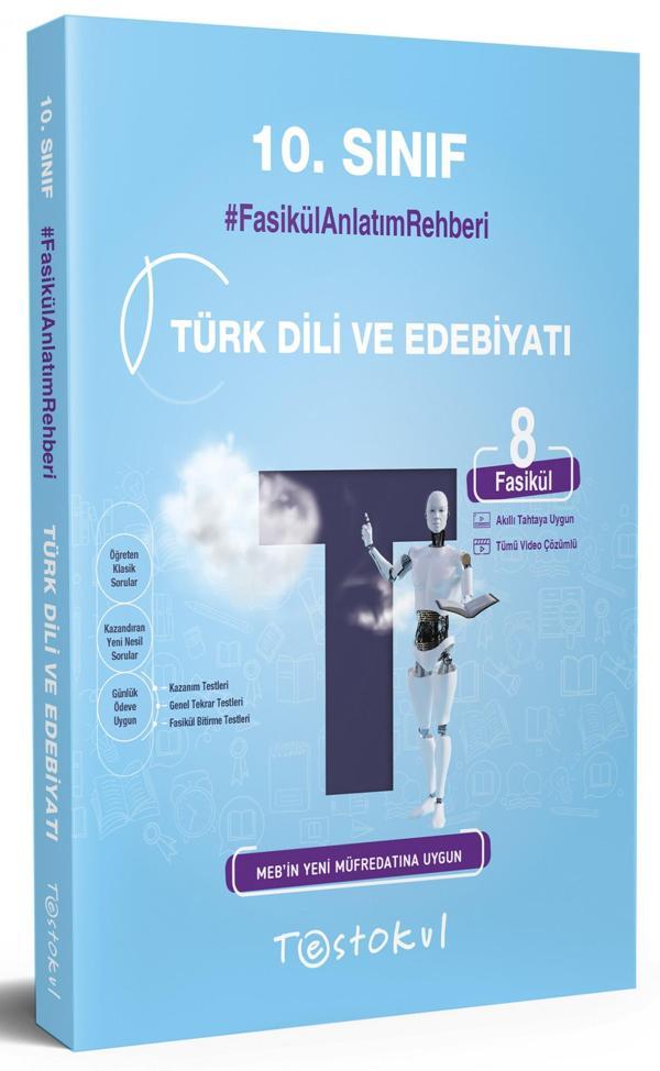 Test Okul 10. Sınıf Türk Dili Ve Edebiyatı Fasikül Anlatım Rehberi 2023 - TestOkul Yayınları - Image 1