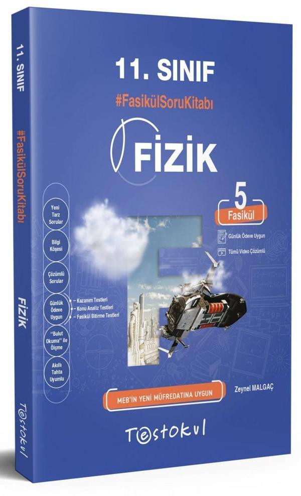 Test Okul 11. Sınıf Fizik Fasikül Soru Kitabı Bankası 2023 - TestOkul Yayınları - Image 1