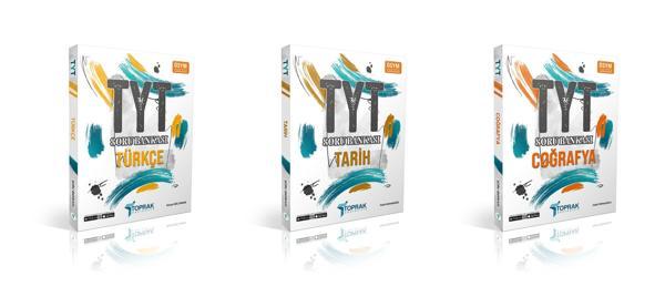 Toprak 2024 Tyt Türkçe Tarih Coğrafya Soru Bankası Seti 3 Kitap - Toprak Yayınları - Image 1
