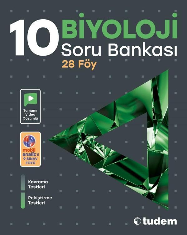 Tudem 10. Sınıf Biyoloji Soru Bankası 2023 - Tudem Yayınları - Ders Kitapları - Image 1