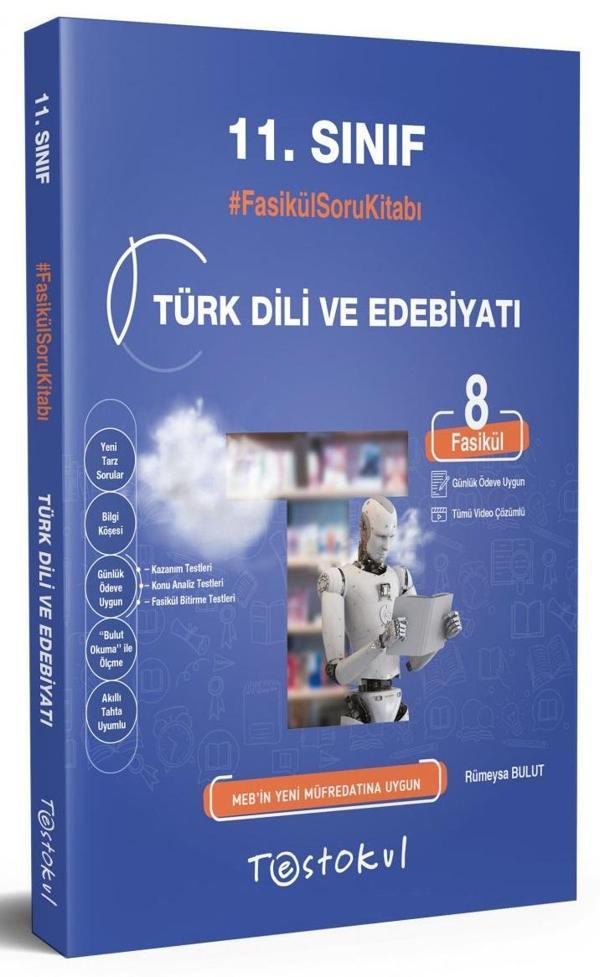 Test Okul 11. Sınıf Türk Dili Ve Edebiyatı Fasikül Soru Kitabı Bankası 2023 - TestOkul Yayınları - Image 1