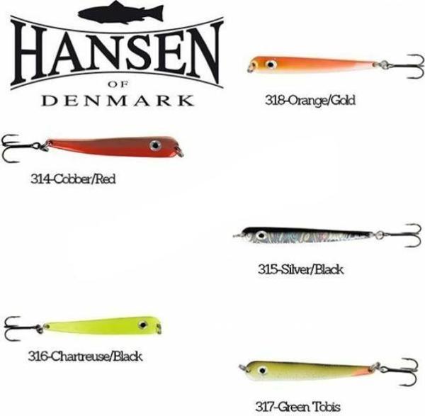 Hansen Stripper 8,5cm 22g Kaşık UV Orange Gold - Image 1