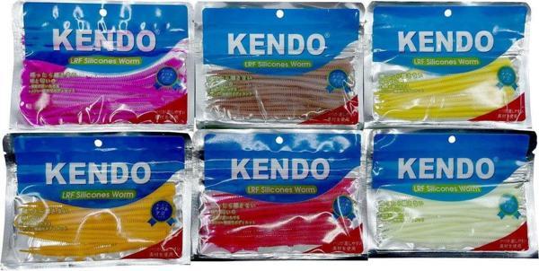 Kendo 10 cm Lrf Silicones Worm (Slim Gövde-Kokulu) 15 adet Orange - Image 1