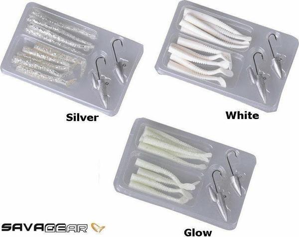Savage Gear Lrf Micro Sandeel Kit 12 Adet(1+1.5+5) Suni Yem White (50346) - Image 1
