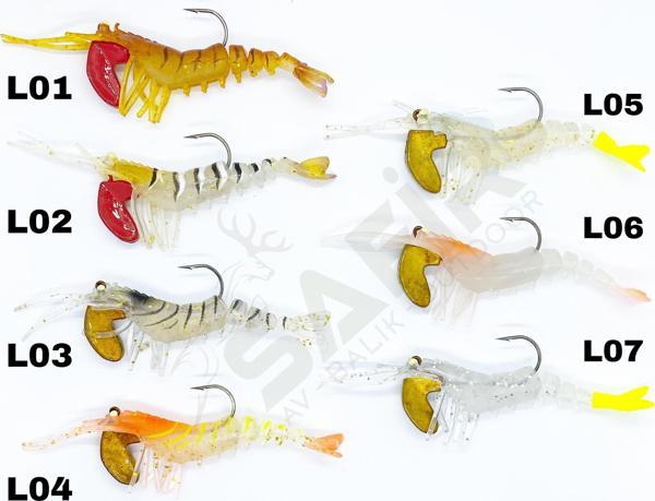 Sea Horse Manic Shrimp 3D Karides 7 cm. Sahte Silikon L07 - Image 1